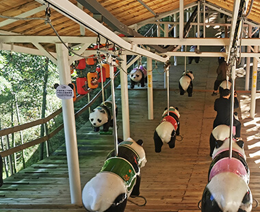 熊猫骑士迷你登山缆车