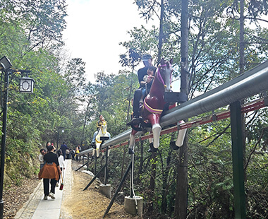 小马上山单轨式爬山车