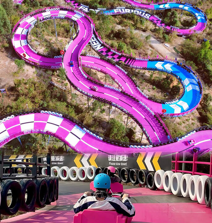 架空式山地滑车