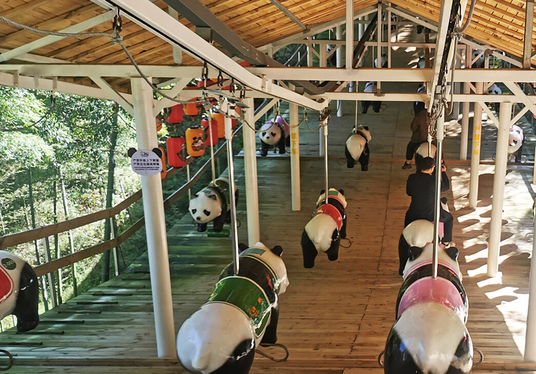 熊猫骑士迷你登山缆车