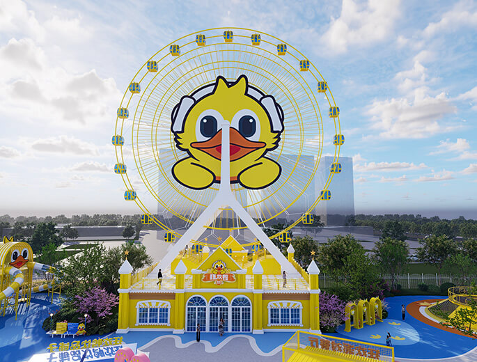 狂欢鸭IP摩天轮